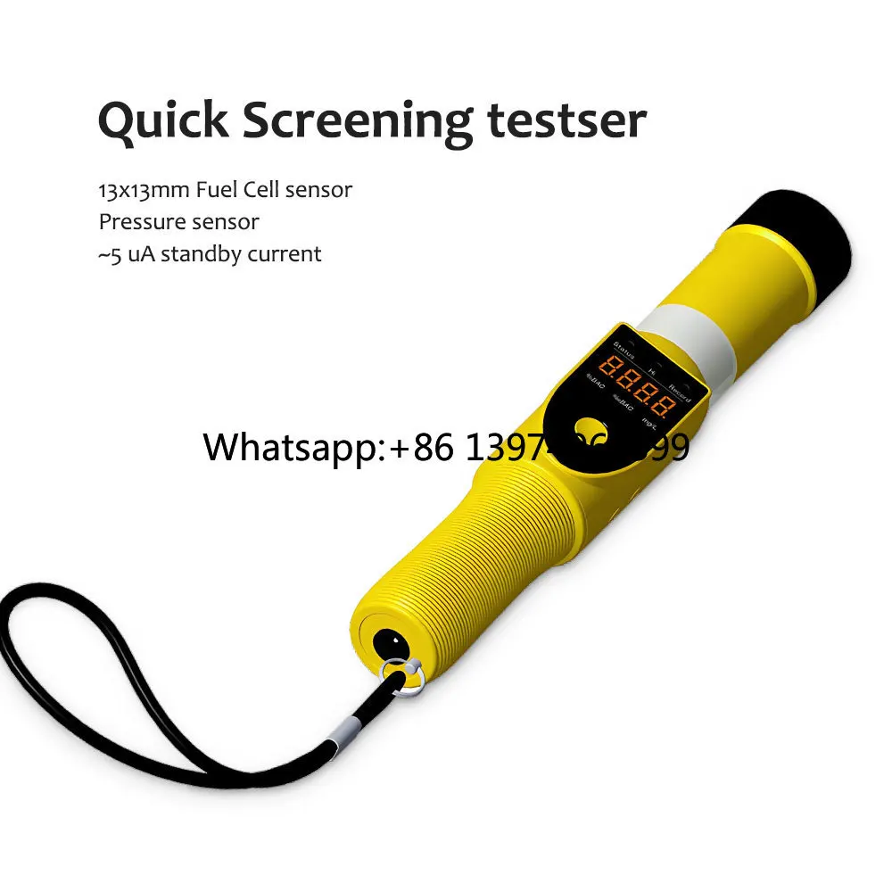 Customizable 2025 New Portable Non-contact Alcohol Tester High Precision Pressure Sensor 13*13mm Fuel Cell Dual Sensor YSW-S8