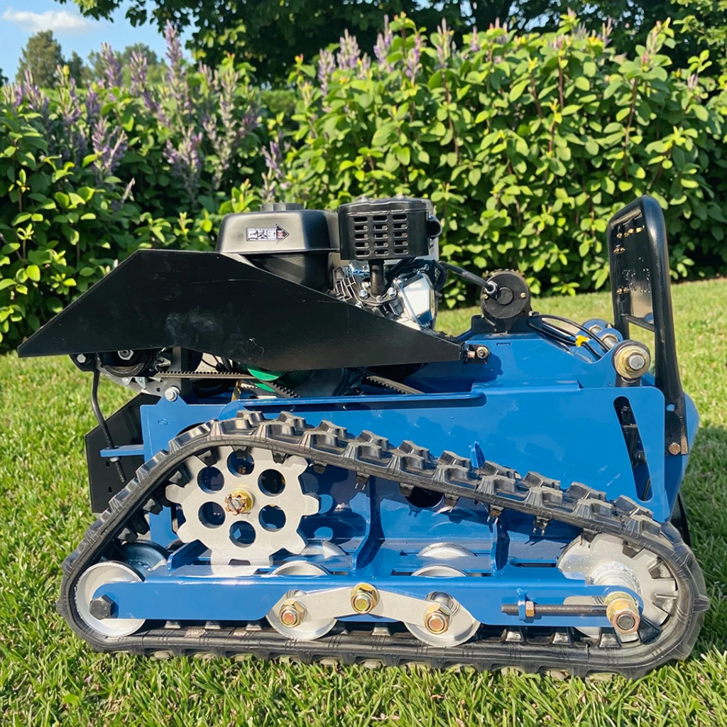 Remote Controlled Tracked Mulcher Multifunction Made in China Grass Cordless Electric Lawn Mower With Battery