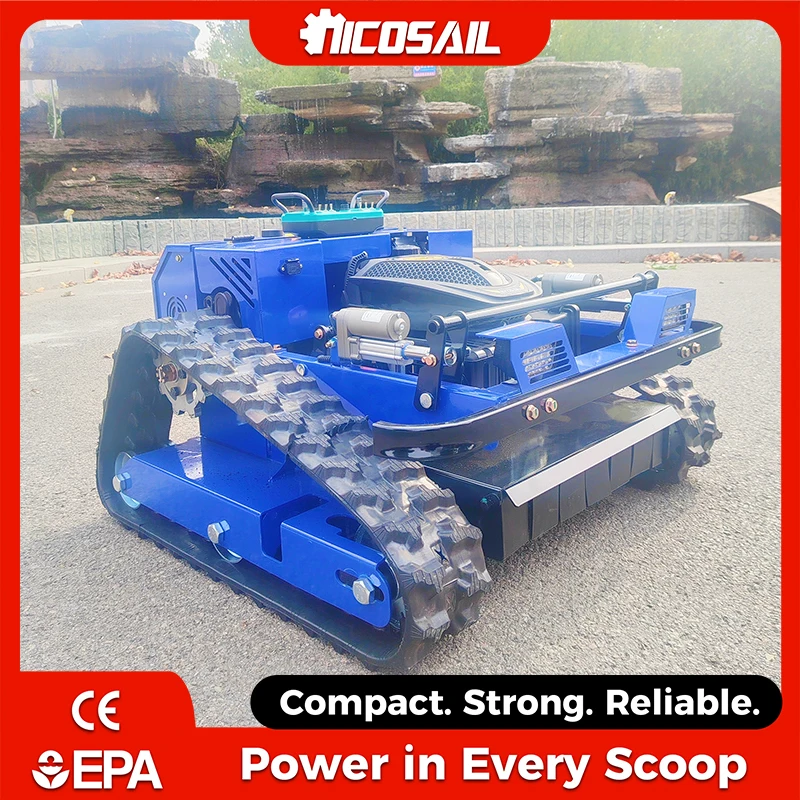 Custom QL600 Multifunctional Mower Snow Pusher + Grass Cutting 45° Slope Adaptation