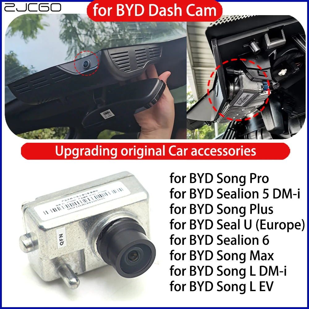 ZJCGO for BYD Seal U Song Pro Max Song L Sealion 5 6 DM-i EV DM-I Original Factory OEM Dash Cam Car Camera DVR HD ADAS GPS