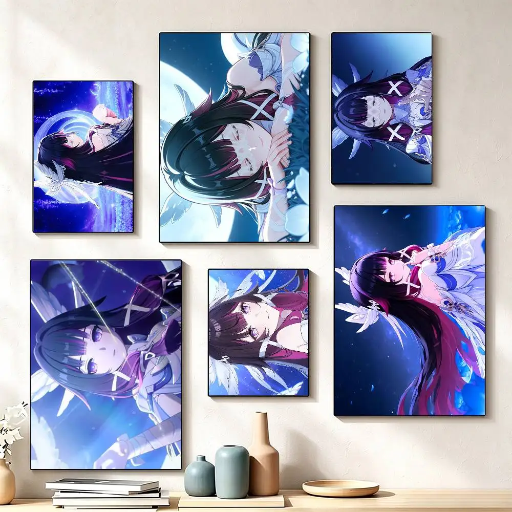 Cute girl C-Columbina Game  Poster Waterproof Wall Art Sticker For Bar Living Room Vintage Decor High Quality Print Gift