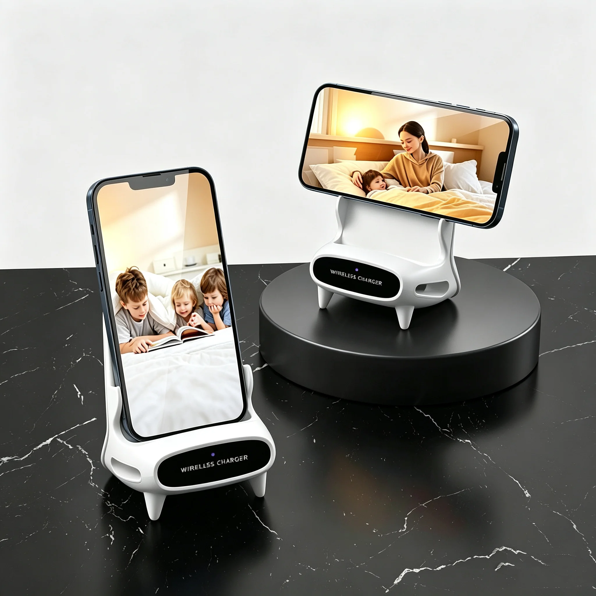 Audio Video Recording Camera WiFi Remote Viewing MIni Camera wireless charging Indoor Motion Detection Home Office Security