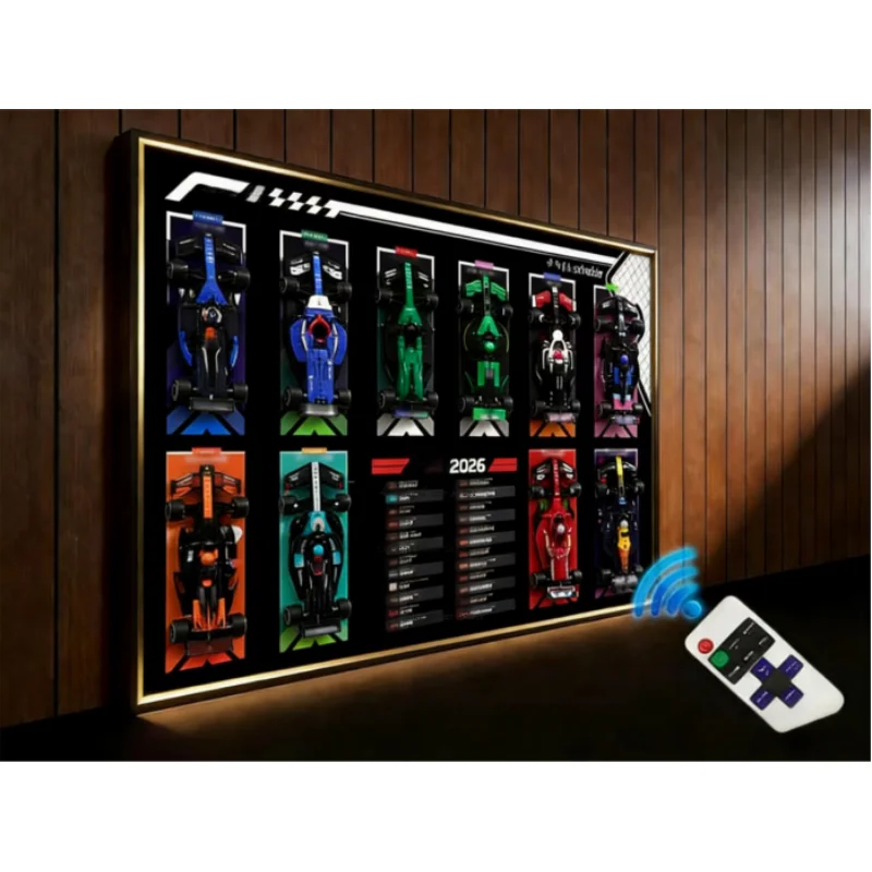 Suitable For Lego 77242 77251 Speed Racing Series F1 Display Frame Adult Collection Wall Hanging Bracket 2026 Custom Photo Frame