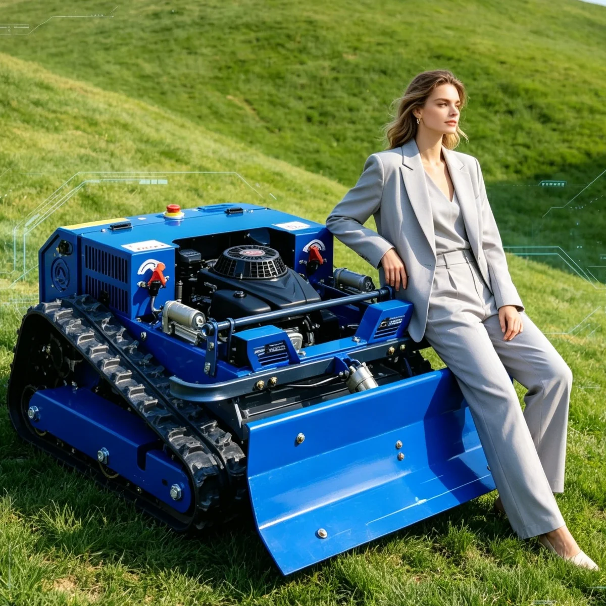 Customized Multi?Gear Remote Control Lawn Mower Speed Adjustable Lawn Mower Robot Flexible RC Mower For Complex Mixed Terrain La