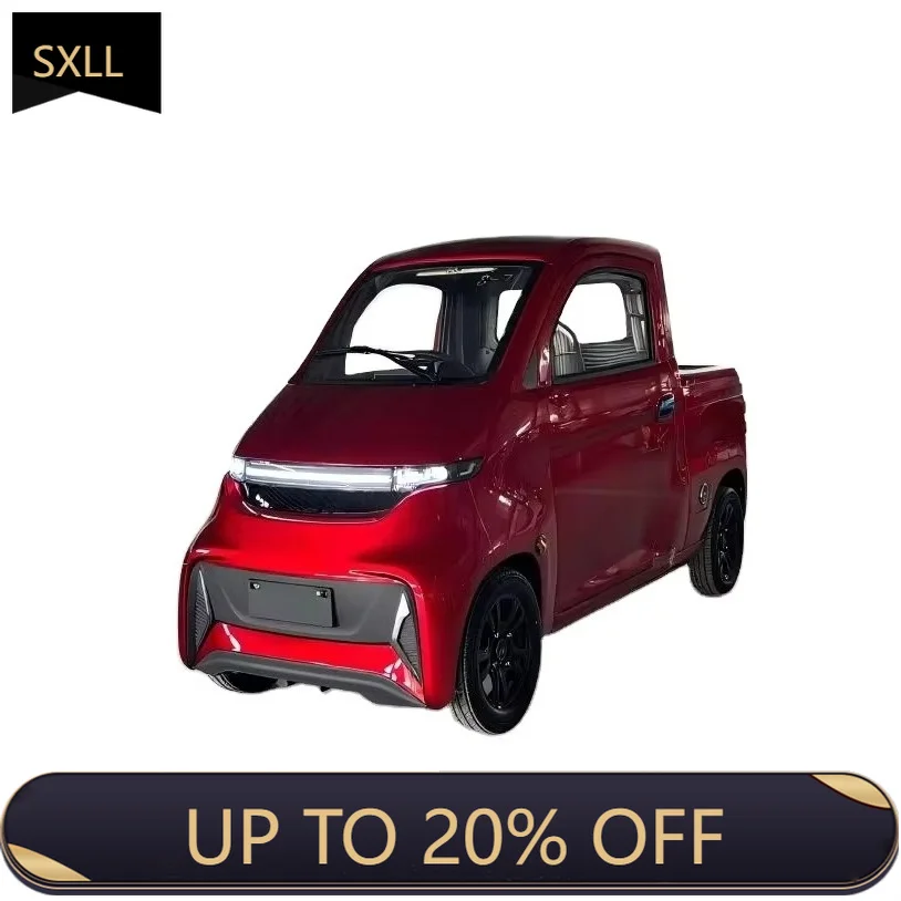 SXLL Multi-Functional Four-Wheel Electric Lithium Van Cargo Vehicle 5000W Motor 101-200km Range Single Rear   Dark Interior