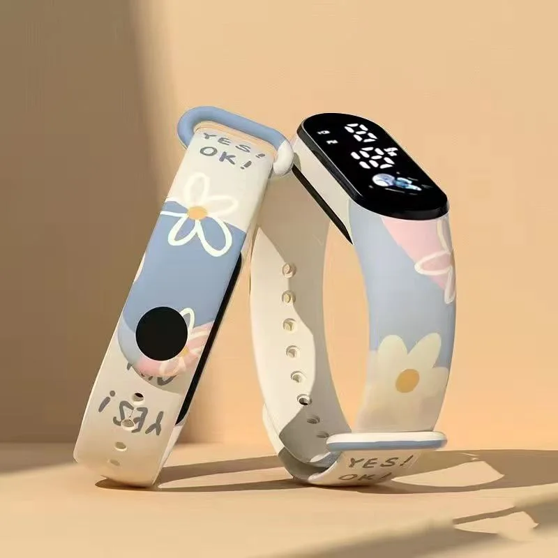 Carbon fiber Watch Strap for Xiaomi Mi Band 9 8 Wristband Smart watchBand Silicone Miband 7 6 5 4 3 Cute Bracelet Accessories