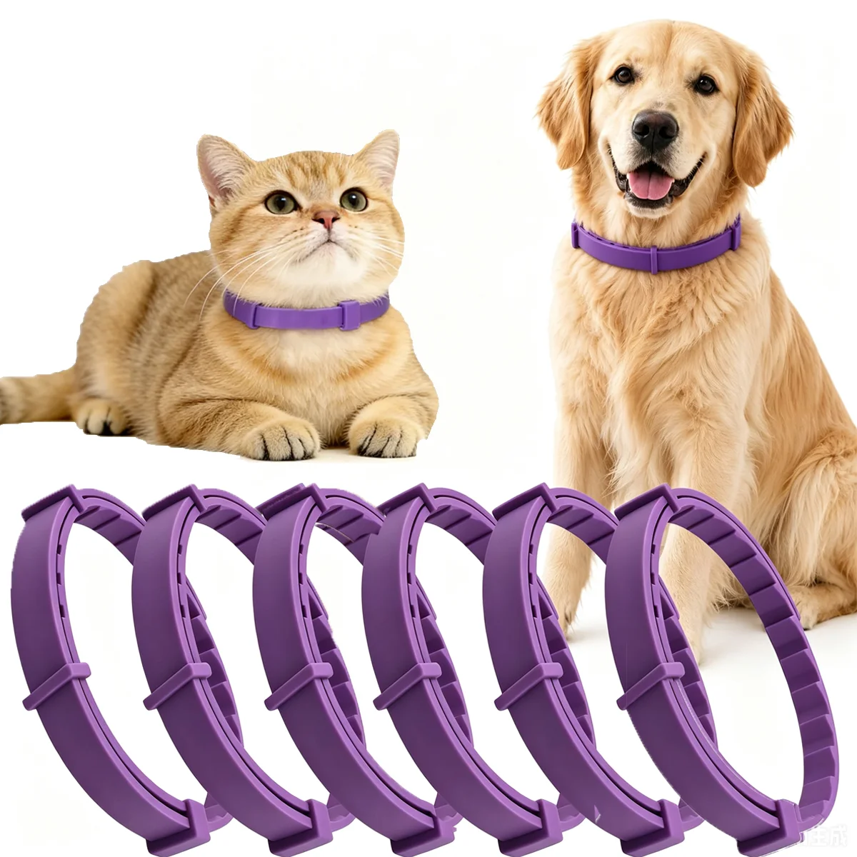 1 Pc Pet Adjustable Collar For Cats & Dogs Waterproof Soft Silicone Collar Neck Strap Comfort Daily Wear Accessory