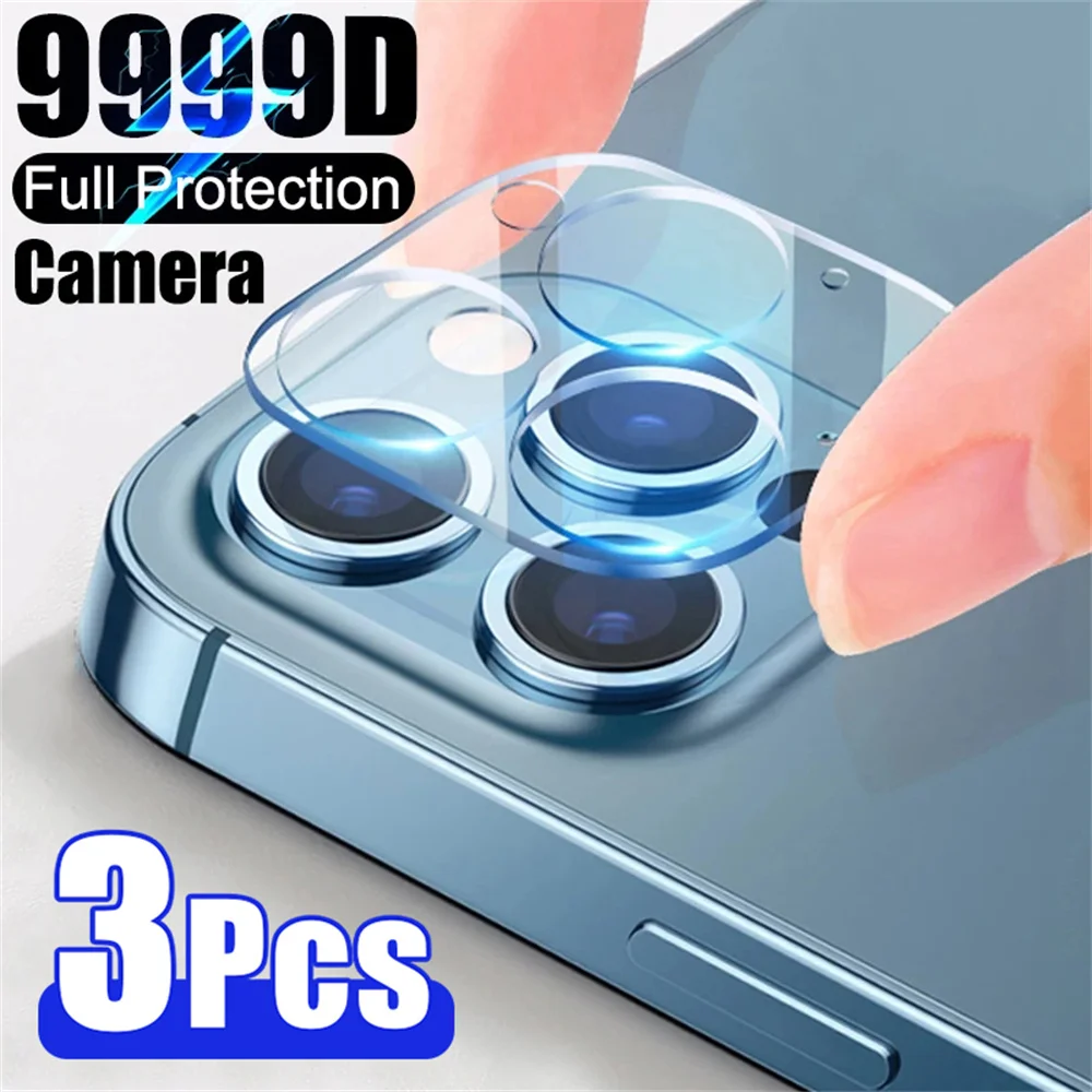Full Coverage Camera Lens Tempered Glass For iPhone 17 Pro Max Air 15 16 13 12 11 14 Pro Mini Anti-scratch Lens Protective Film