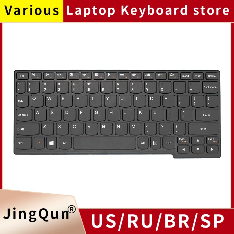 US Keyboard for Lenovo Ideapad Yoga 11S S210 S210G S215 Flex 10 S20-30 S21e-20 S215T Laptop English Russian Black