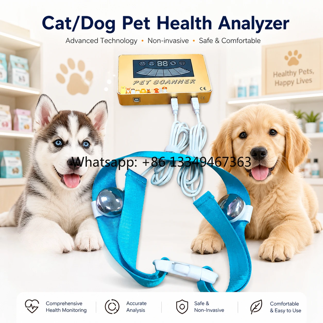 Pet Health Scanner Magnetic Resonance Analyzer for Clinic Animal Cat and Dog Vitamin Testing Health