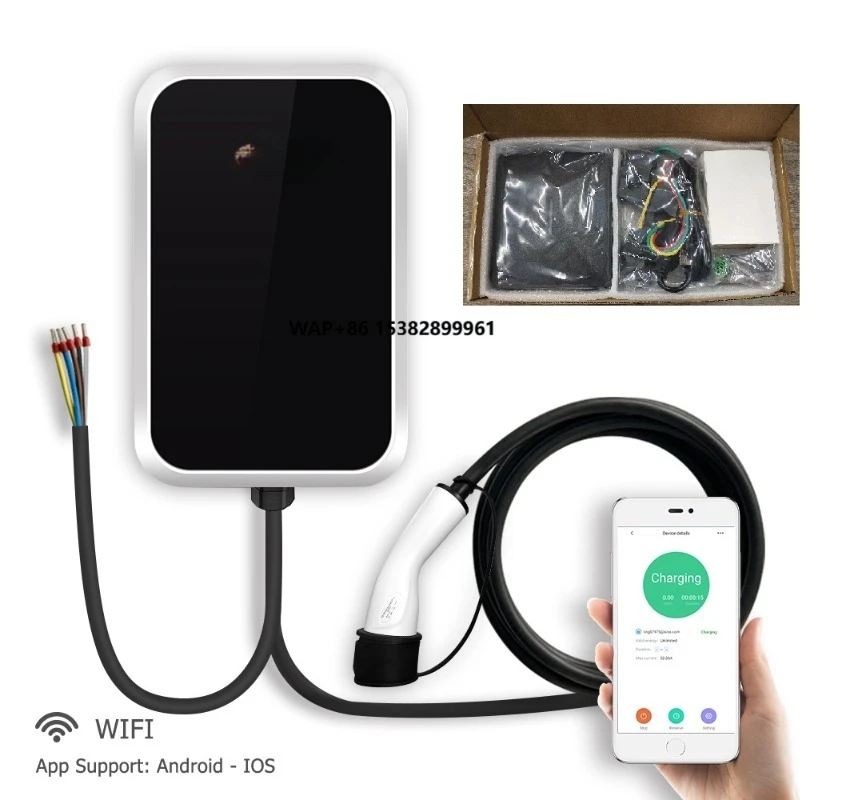 WA 22kw Type 2 EV Charging Station 32A Load Balancing Wallbox Zencar TUV Certified Smart Car Chargers APP WIFI Electric Wall Box