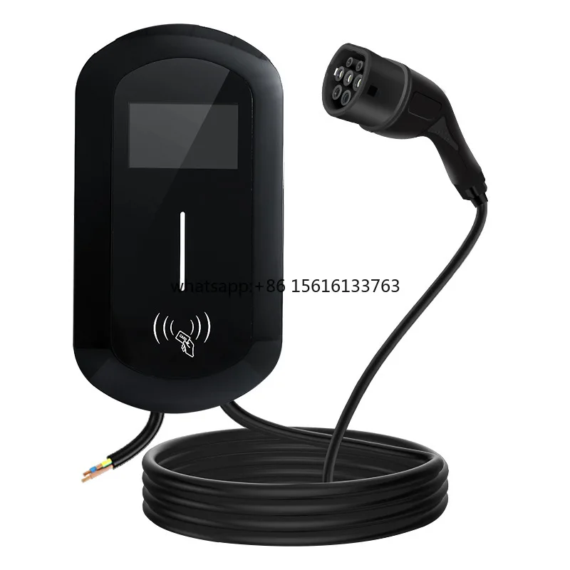 Charging Gun 71122KW Electric Vehicle Charger On-board Charging Pile AC European Standard Type2 Smart Protection Black 32A 220V