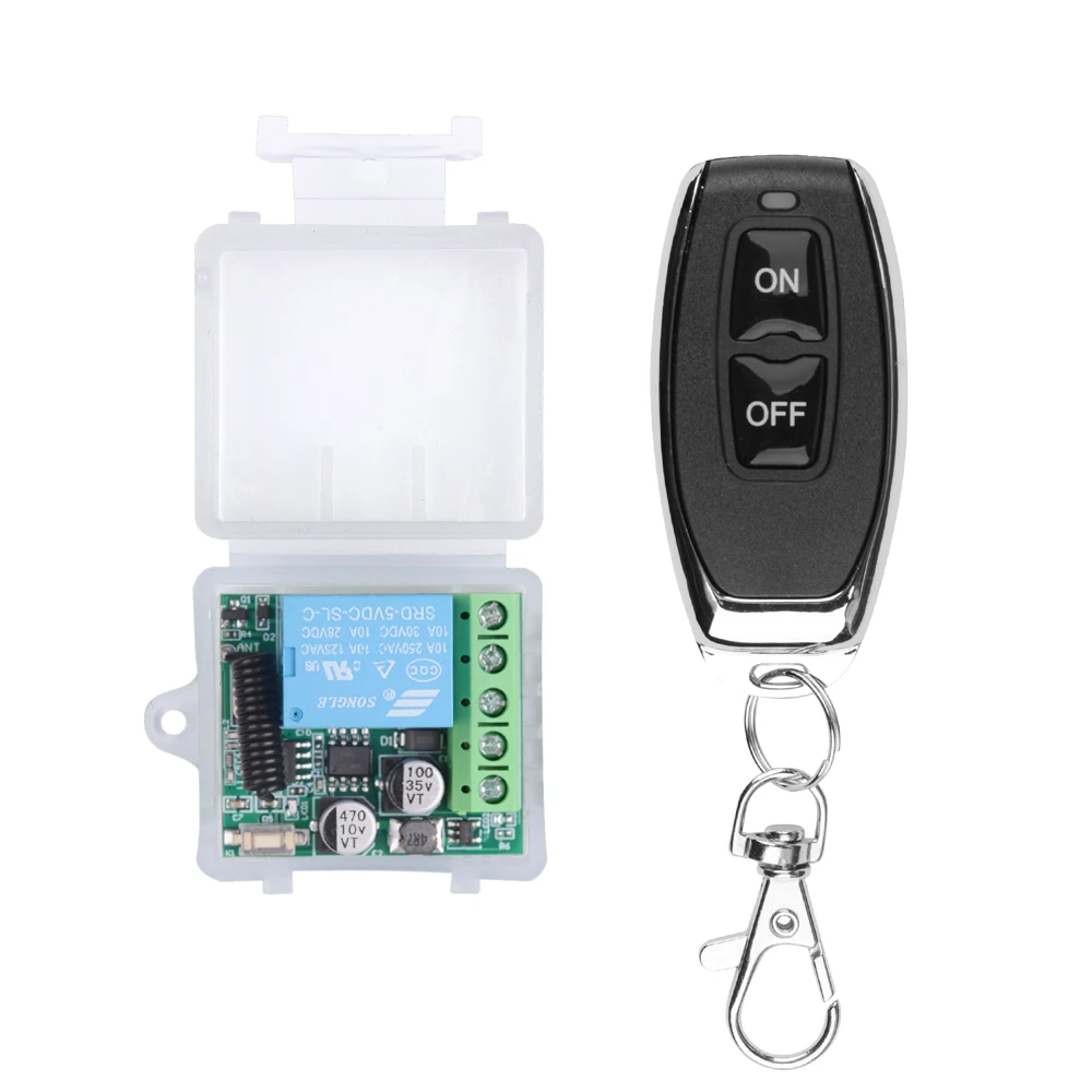 DC 12V 433Mhz RF Wireless Remote Control Switch Relay 1CH Receiver Module For LED Door Electromagnetic Lock Smart Home DIY