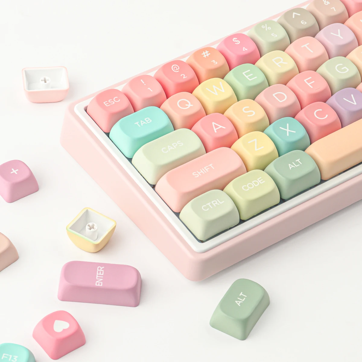 GMK Candy Keycaps Set 126 Keys PBT Material MOA Profile For CHERRY MX Switch 61/64/68/75/84/87/96/98/104 Mechanical Keyboard