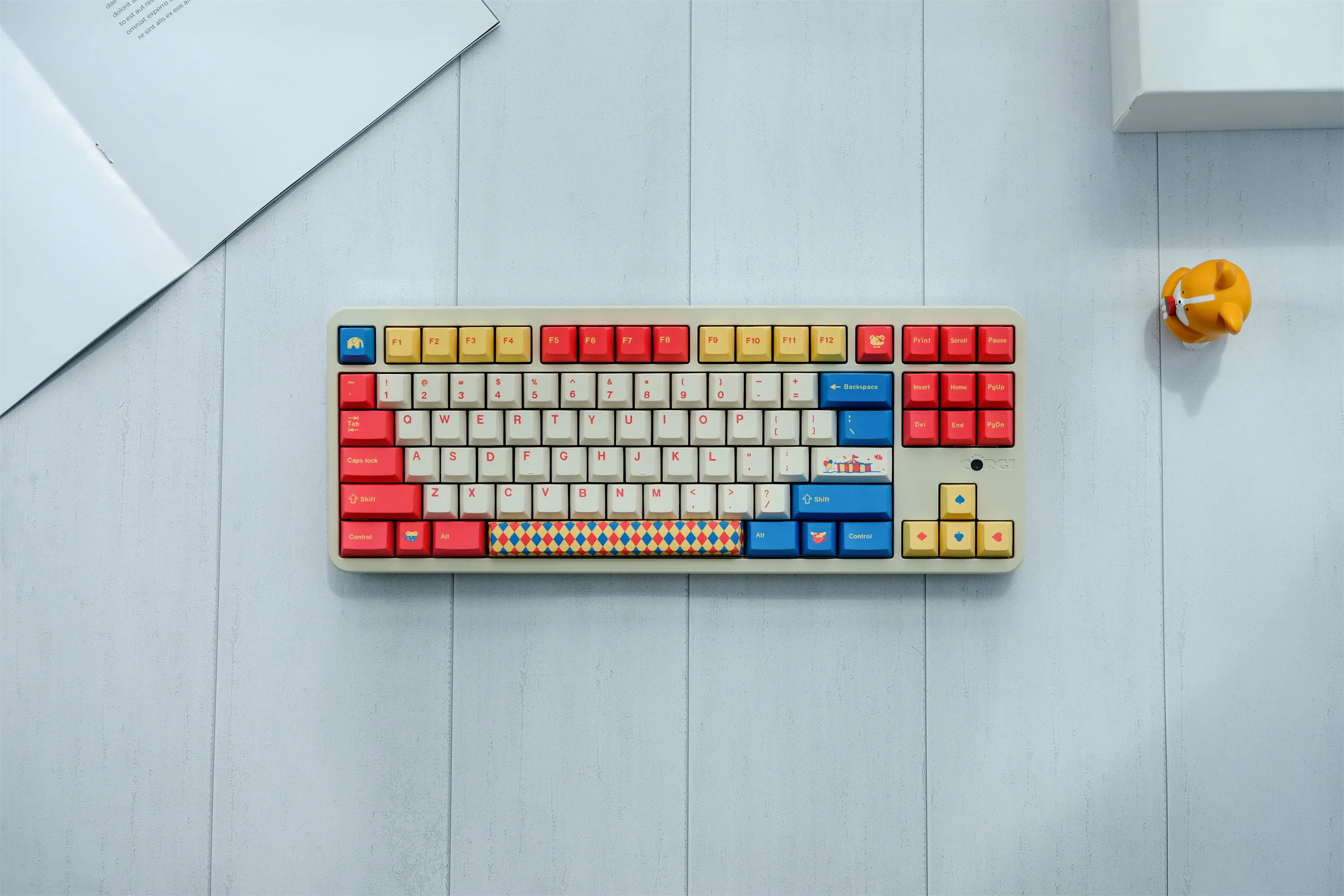 GMK Circus Keycaps 132 Keys PBT Keycaps Cherry Profile DYE-SUB Personalized GMK Keycaps For MX Switch Mechanical Keyboard