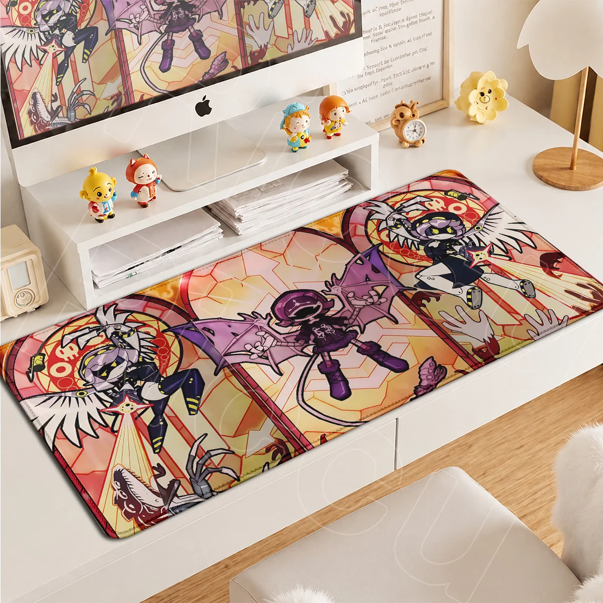 Anime Gaming Custom Ergonomic E-sport Large Rubber Mouse Pad Notebook Keyboard Locking Edge Mauspads Drones Murder Speed Carpets