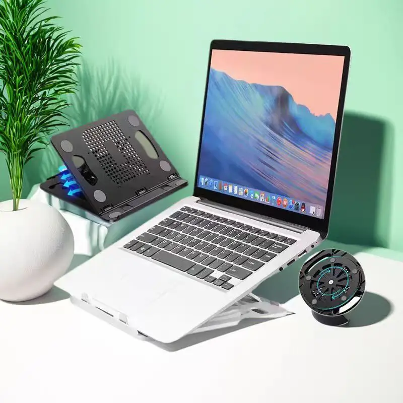 Universal Rotary Adjustable Foldable Laptop Stand - Portable Desktop Notebook Holder Tablet Bracket Support Accessory