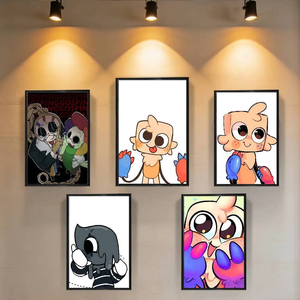 Dyle Timesly Blot Goob Dandys Wall Art Anime Canvas Painting Poster For Living Room Decoration Picture Home Decor
