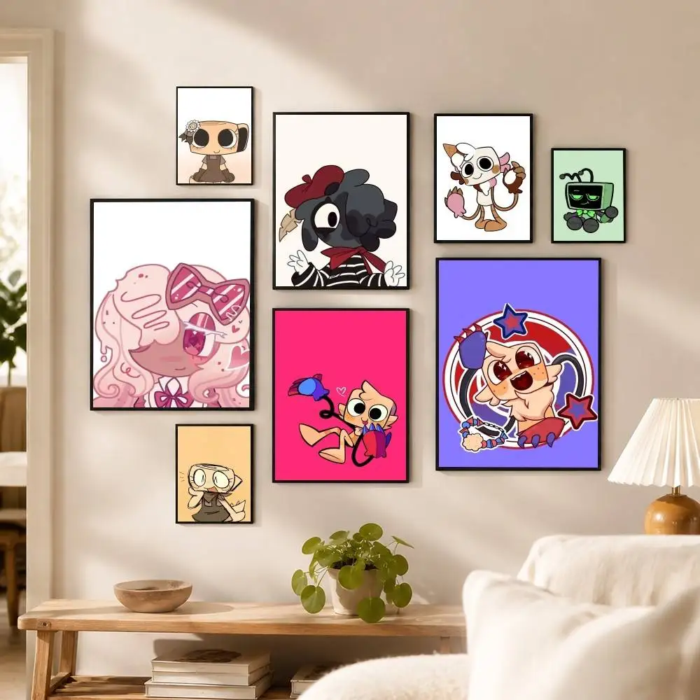 Ginger Blot Goob Dandys World Poster High Quality Dorm Living Room Aesthetic Wall Decoration Painting Stickers Gift