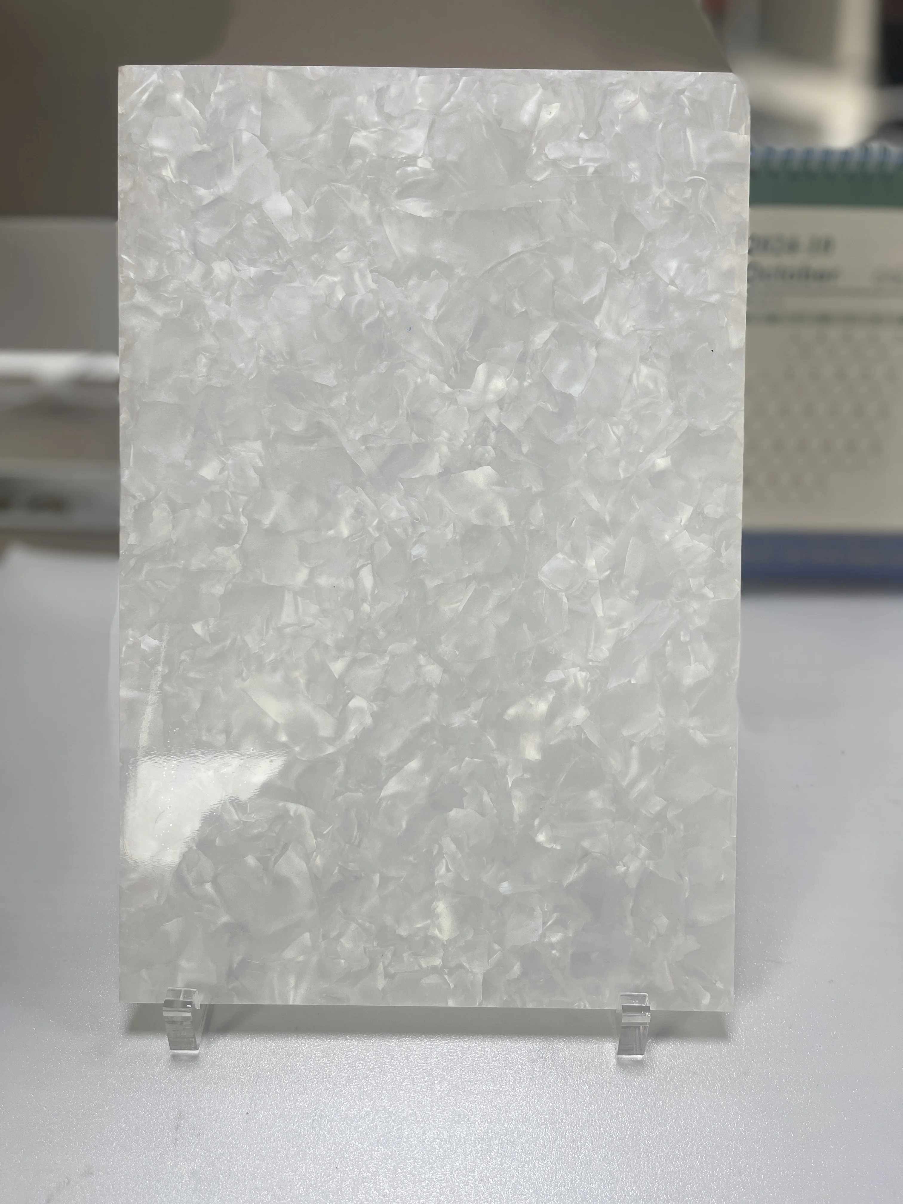 White Pearl Color Laminated Laser Cut Acrylic Sheet  3mm Thick 200*300mm Ideal for Making Acrylic Jewelry  Handmade Crafts