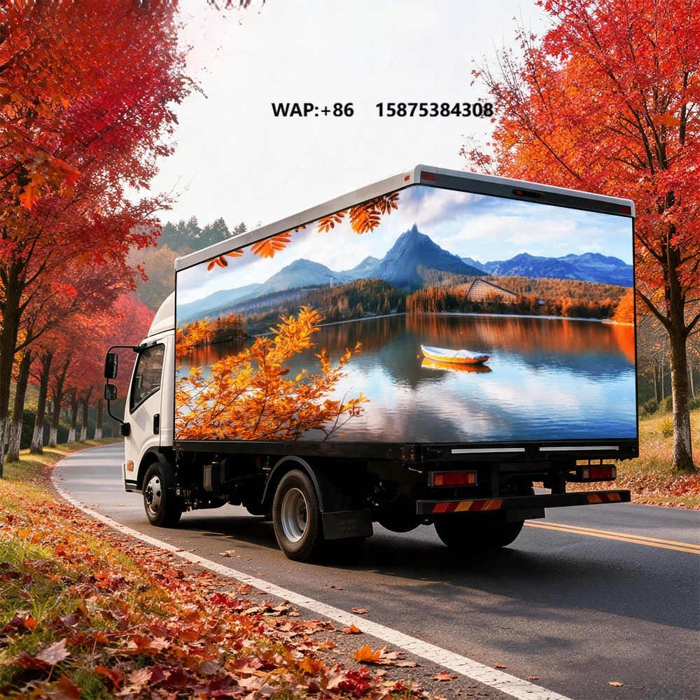 Outdoor Mobile LED Van Screen Full Color Digital Promotional Advertising Display for Commercial Roadshow
