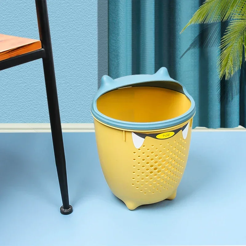 Office Bathroom Trash Can Kitchen Desktop Girl Room Gadget Trash Can Cleaning Tools Rubbish Reciclaje De Basura Household Items