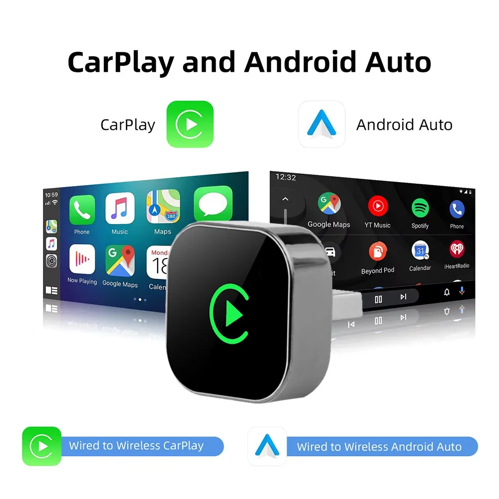 Skilldrive Wireless CarPlay CarPlay Adapter Car Intelligent Systems AI Smart Box For Car With Wired CarPlay Wired Android Auto