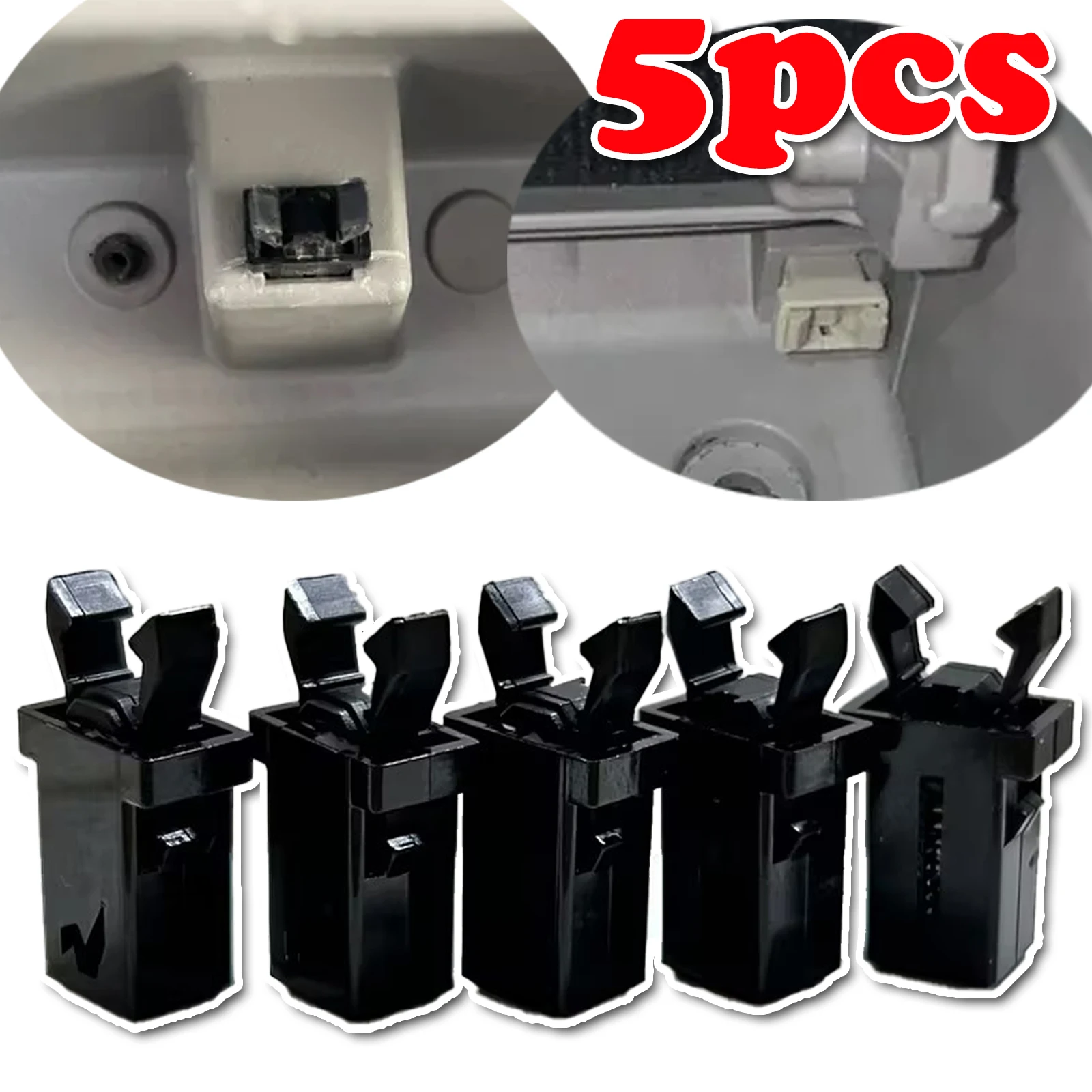 5X Car Glasses Case Trash Can Lock For Nissan Pathfinder R51 Self-Locking Switch Replace Catch Compatible Touch Lid Latch Repair