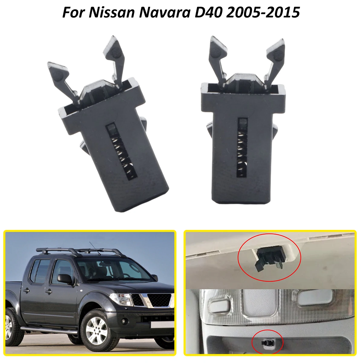 PR-001 Trash Can Plastic Lock Self-Locking Switch Catch Compatible Touch Lid Latch Repair Clip For Nissan Navara D40 2005-2015