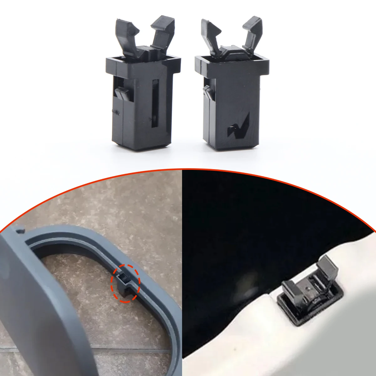 Trash Can Lock Self-Locking Switch Catch Touch Lid Latch Clips PR-001 for Geely Atlas Pro 2019- Console Compartment Spring Car