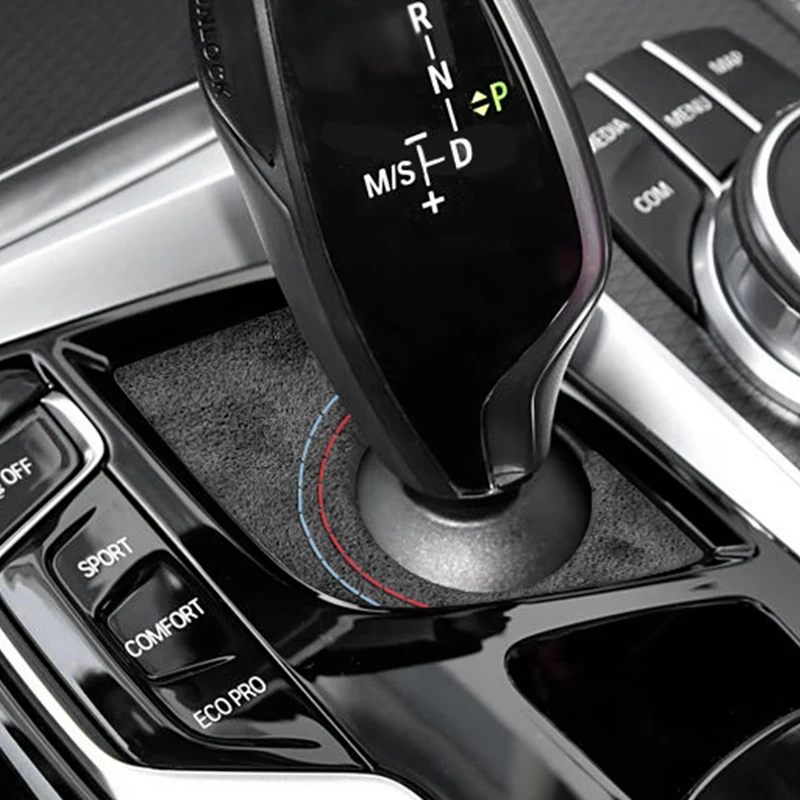 Made of Alcantara For BMW 5 Series G30 G38 6GT Center Console Gear Shift Panel Trim Sticker Car Premium Interior Accessories