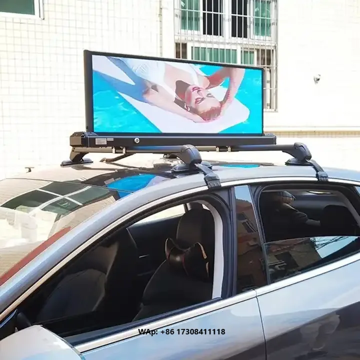 Waterproof Roof Mobile Advertising Billboard P2.5 Light Emitting Diode Car Display