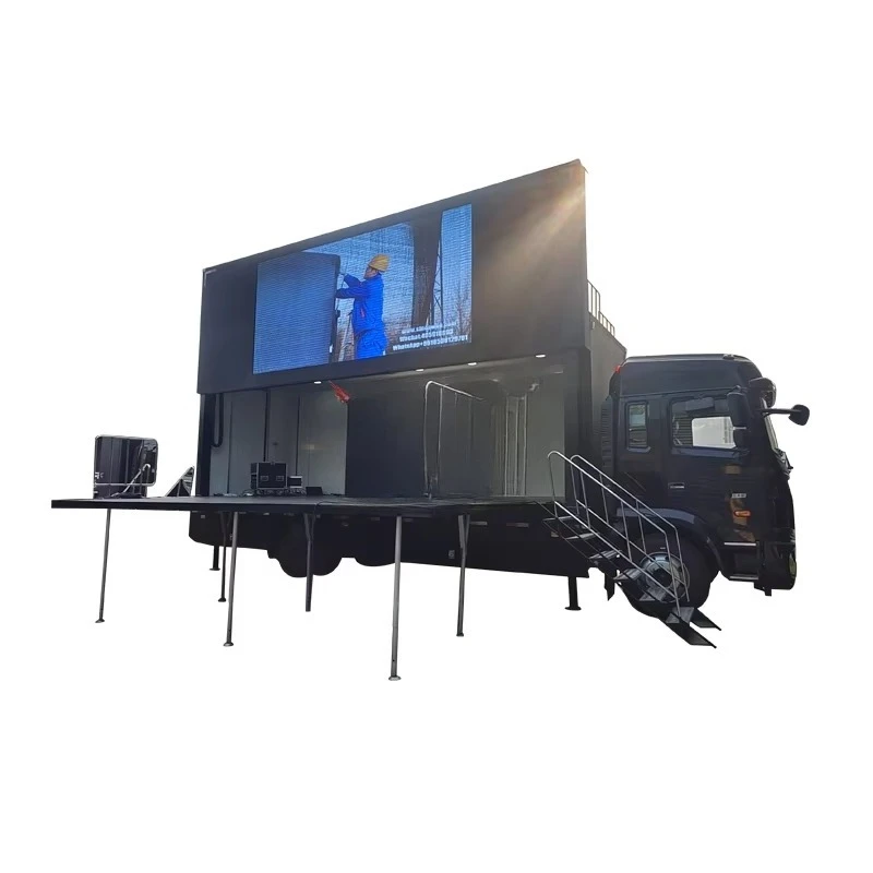 SINNOSWAN SR60 Outdoor Digital Billboard Truck Mobile Led Display Truck  Led Mobile Advertising Truck