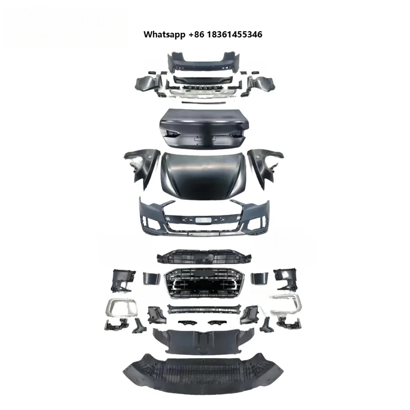 For 2012-2018 A6 Upgrade To 2023+ A6 Style, C7 Up To C8PA Bodykit Hood Fr High Quality Premium Car Accessories