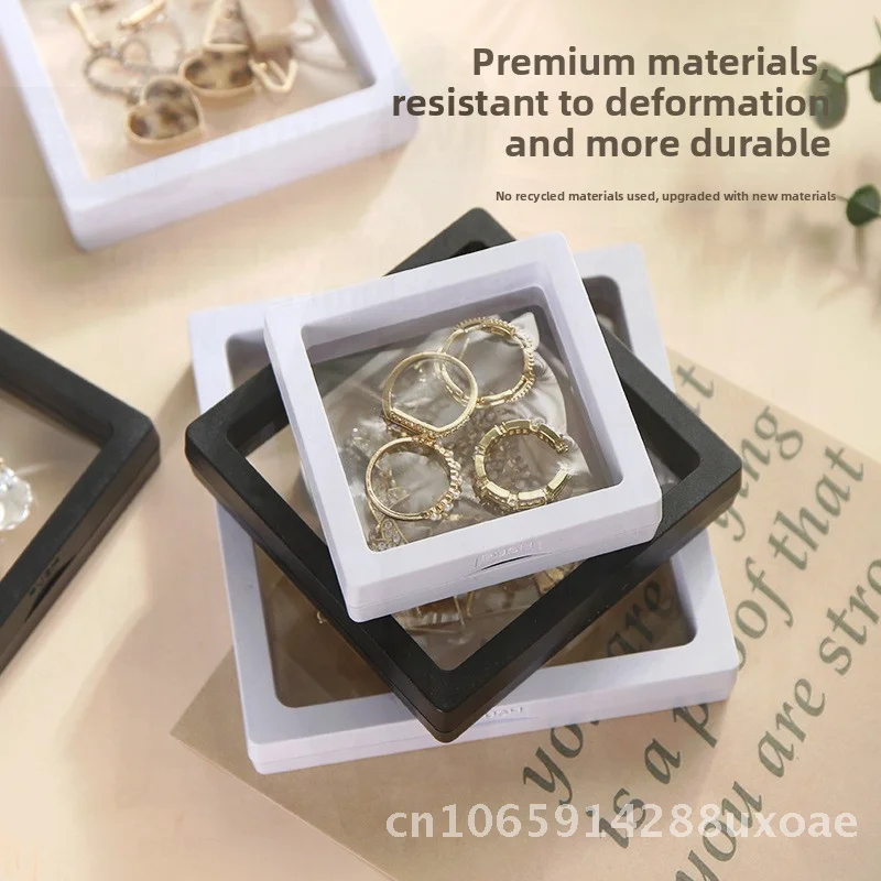 2Pcs Transparent Elastic Wearable Armor Jewelry Box Bracelet Storage Display Case Foldable Stackable Dustproof Modern Minimalist