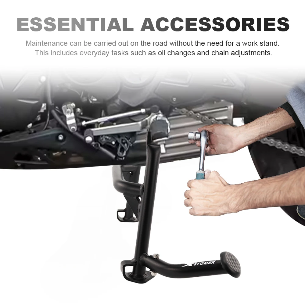 For Kawasaki Versy 650 2008-2009 2011-2023 Motorcycle Parking Stand Mount Middle Centerstand Center Kickstand Foot Stand Support
