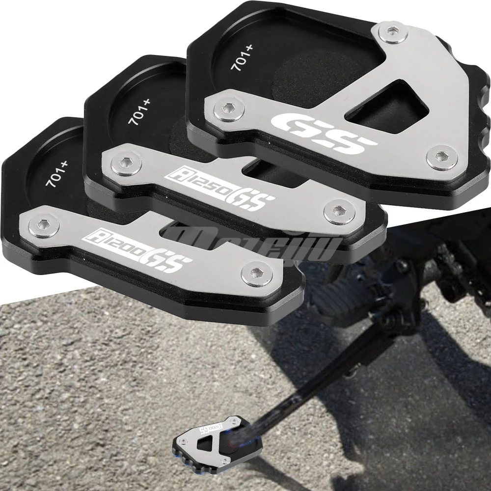 Motorcycle Kickstand Foot Side Stand Extension Support Plate Pad For BMW R 1250 GS R1250 GS Adventure 2019 2020 2021 2022 2023