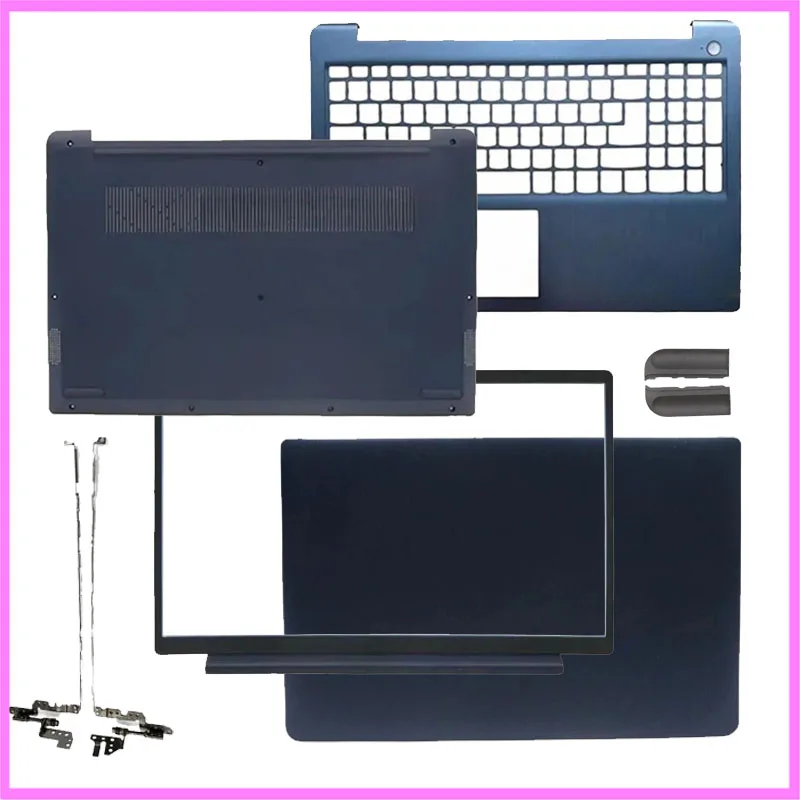New For Lenovo IdeaPad 3 15ALC6 15ITL6 15ADA6 2021 Laptop LCD Back Cover Front Bezel Palmrest Bottom Case Keyboard Hinges Blue