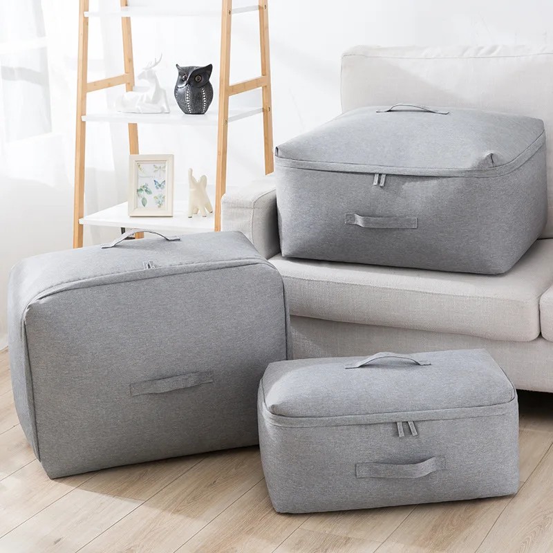 Large Capacity Quilt Clothes Storage Bag Luggage Organizer Package For Travel Wardrobe Multicolor Quilt Toy Storage Bags 5 Sizes