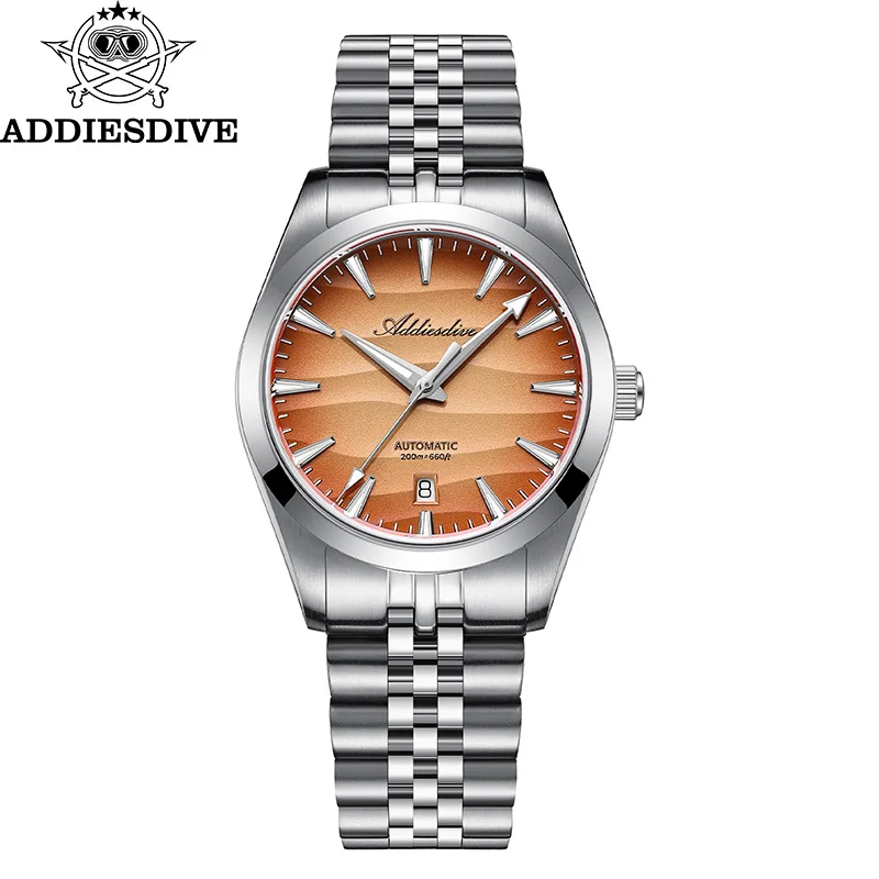 ADDIESDIVE 2026 New Men's Watch 39mm Sapphire Glass Automatic Mechanical Watch 316L Stainless Steel Luminous 200m Diving Watch