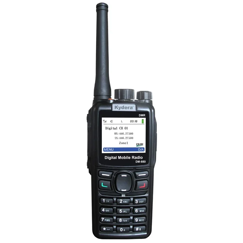 DMR Long Working Duration Two Way Radio Ham Radio DM 880 With GPS 3000Mah Battery