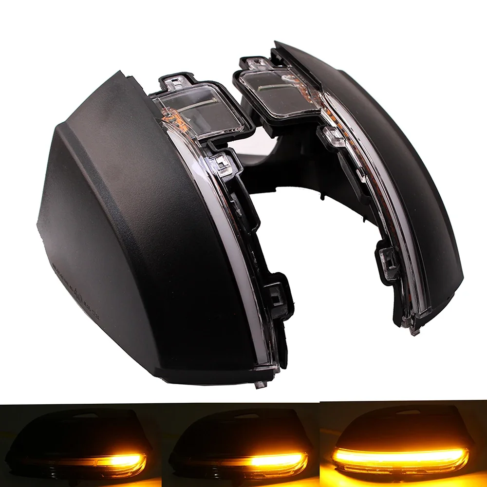 Dynamic Turn Signal LED Rearview Mirror Indicator Blinker Repeater Light For Volkswagen VW Polo MK5 6R 6C 2009 -2017