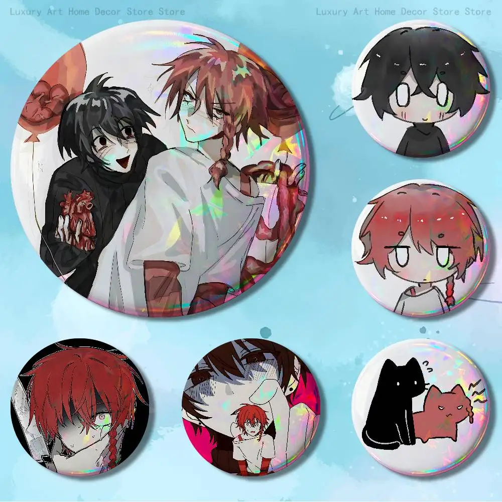 Game Z-Zeno R-Remake 32mm 58mm 75mm 44mm 25mm Anime Badges Brooches DIY Pins Decorations Birthday Gifts