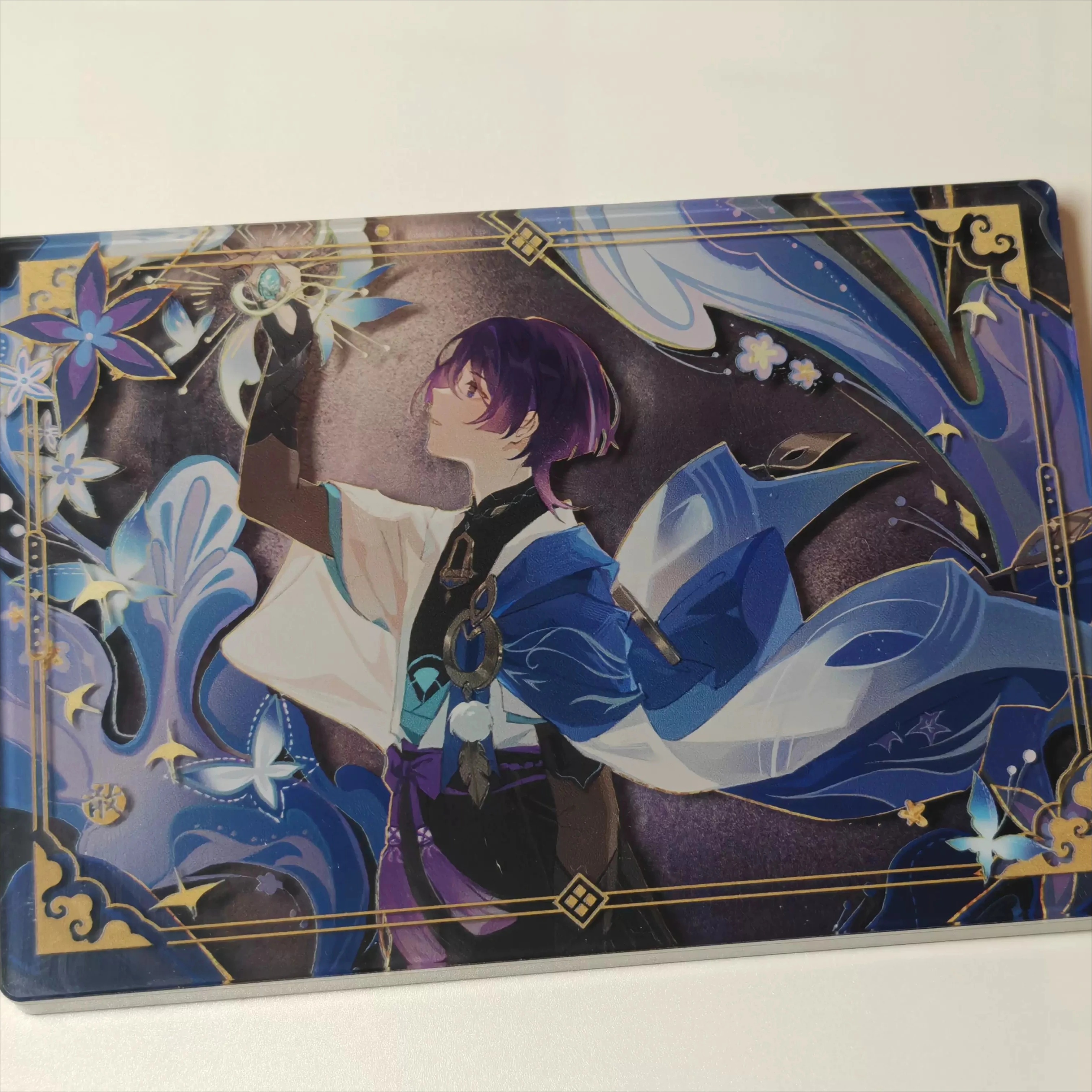 Genshin Impact Scaramouche Wanderer Instant Camera Double Flash Badge Laser Ticket Cosplay Colleagues Exquisite Gifts Anime