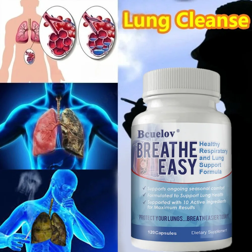 Healthy Breathe and Lung Formula with Quercetin, Butterbur and Bromelain - 10 Active Ingredients, Seasonal Comfort