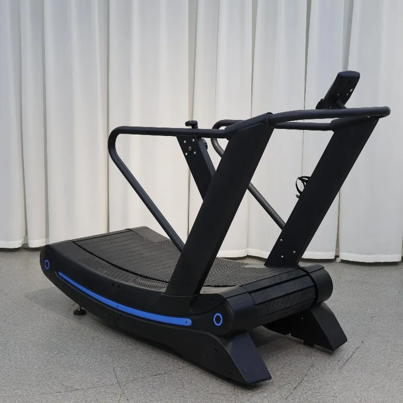 Professional Commercial Cardio Training Workout Running Machine Belt Magnet Resistance Selfgenerating Unpowered Curved Treadmill