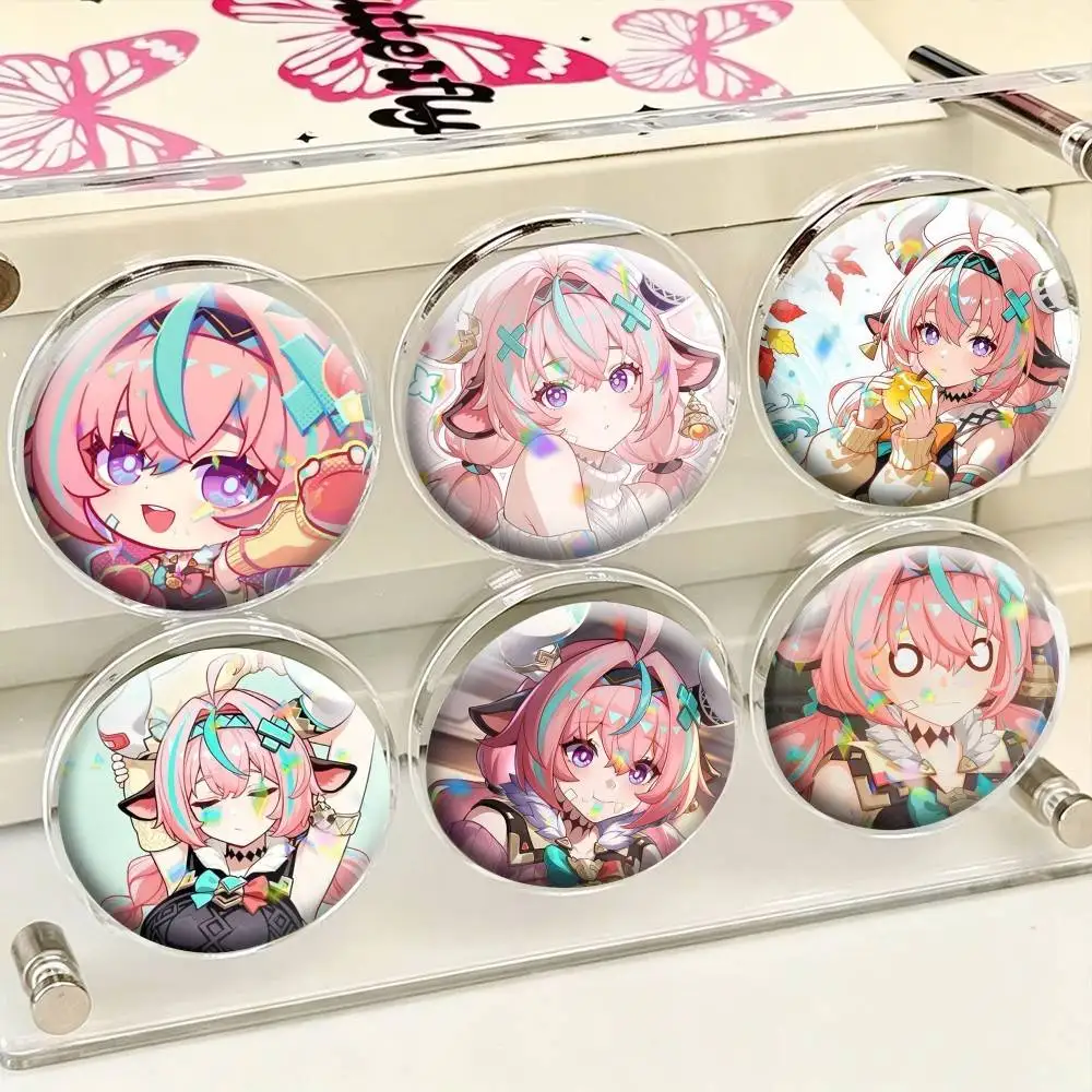 A-Genshin Impact Varesa Anime  25 32 44 58 75mm Badges Personalized Round Brooches Pins Accessory Gift