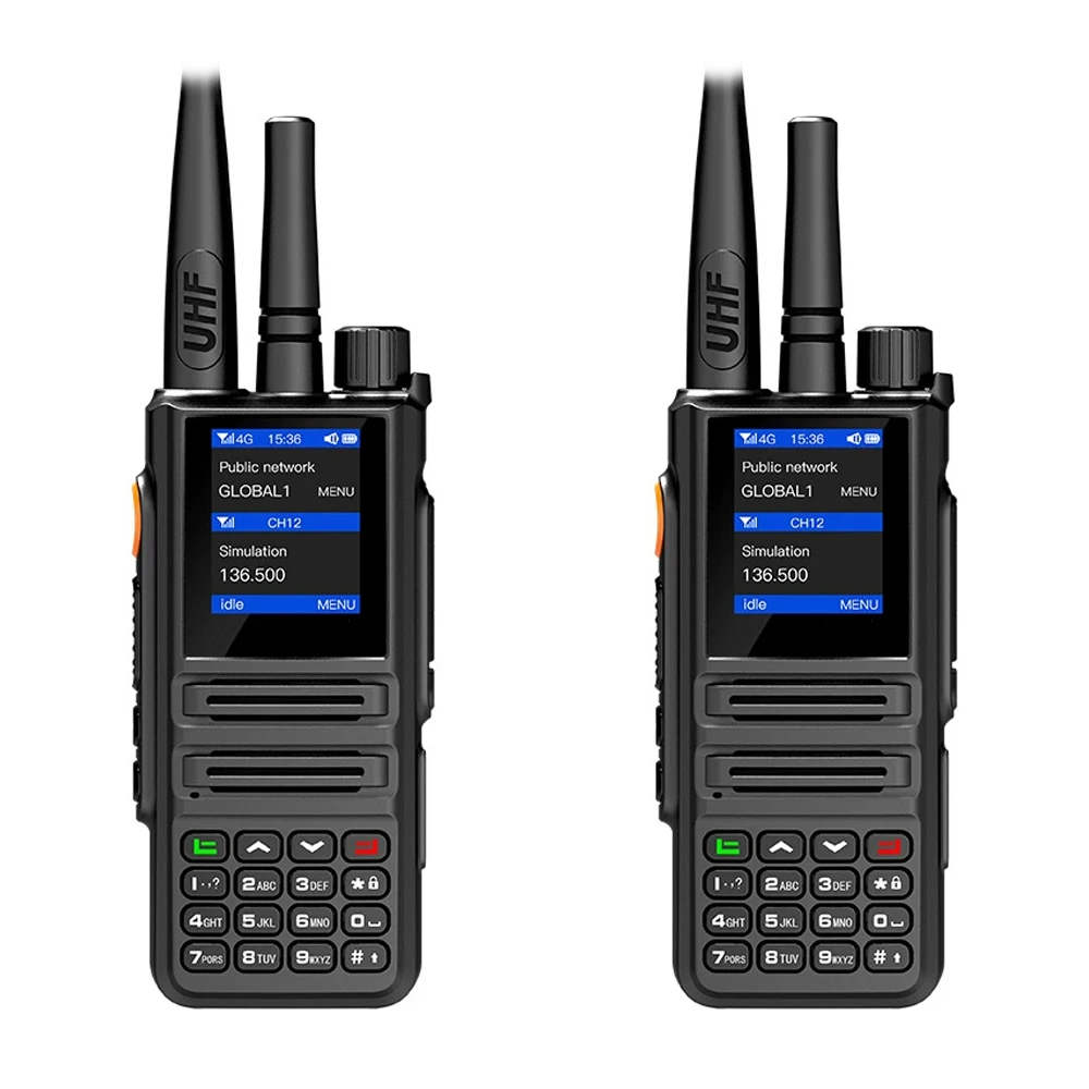 Radio 2PCS BQ-889 4G Network Zello Walkie Talkie 10W UHF 400-470MHz POC Radio with WiFi BT TYPE-C Charging Smart Handstand