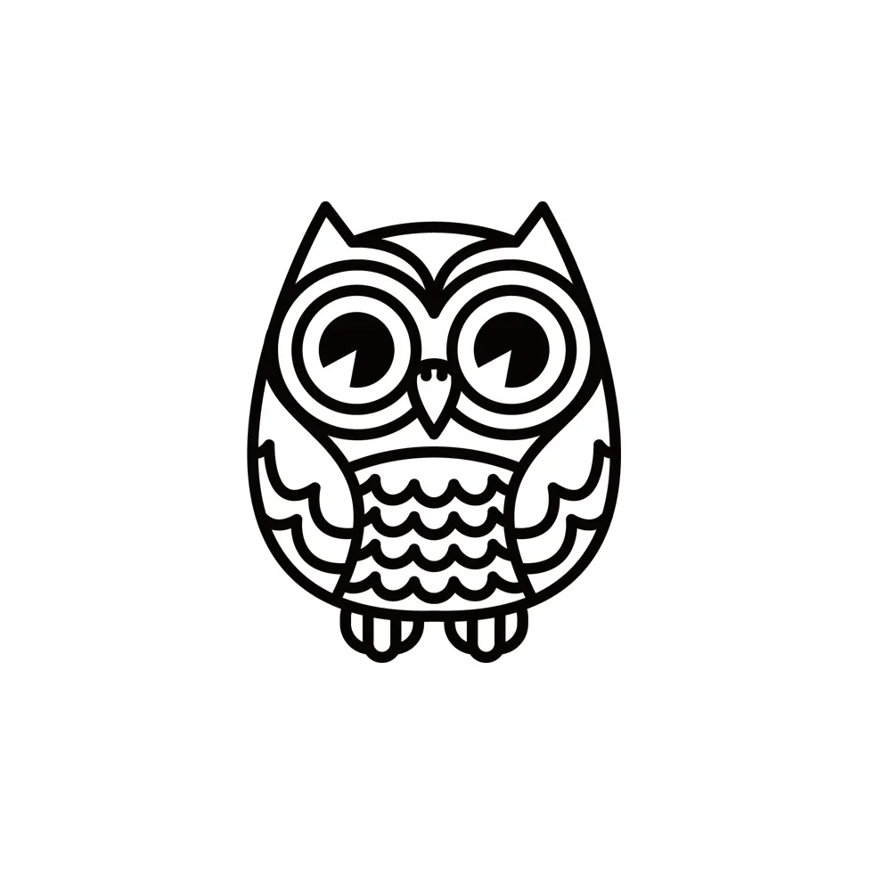 New Design Personality Cartoon Cute Owl Animal Pattern Car Stickers and Decals Motorcycle Waterproof PVC, 10cm