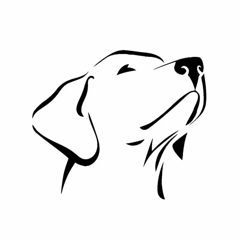 Car Sticker Creativity Personality Labrador Retriever Waterproof Waterproof Vinyl Decals,15CM*12CM